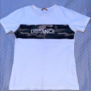 White t-shirt with printing